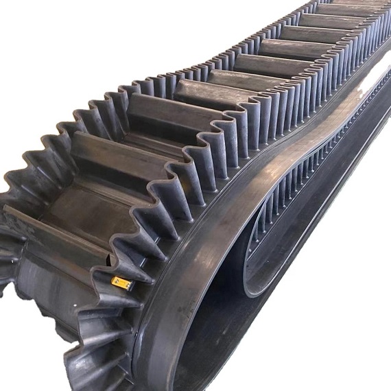 corrugated sidewall conveyor belt